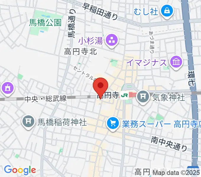 [移転]高円寺円盤の地図