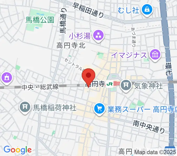 [移転]高円寺円盤の地図