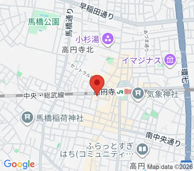 [移転]高円寺円盤の地図