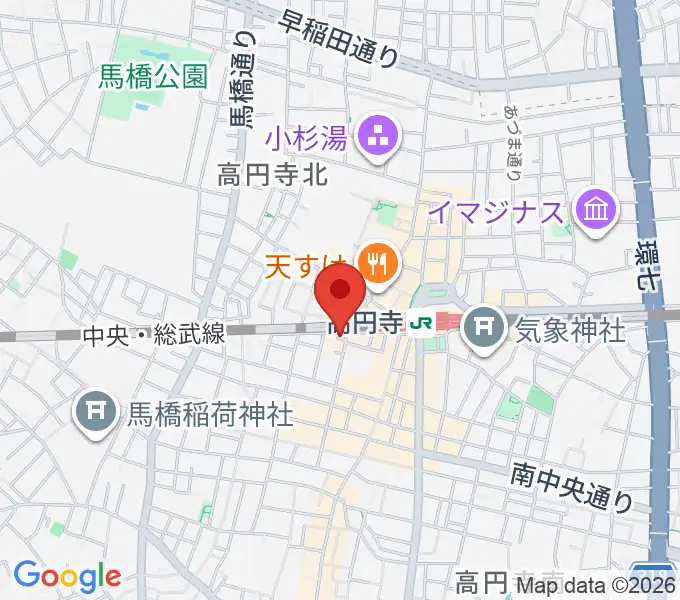 [移転]高円寺円盤の地図