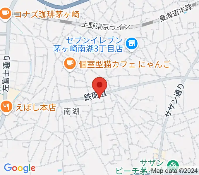 内田音楽教室の地図