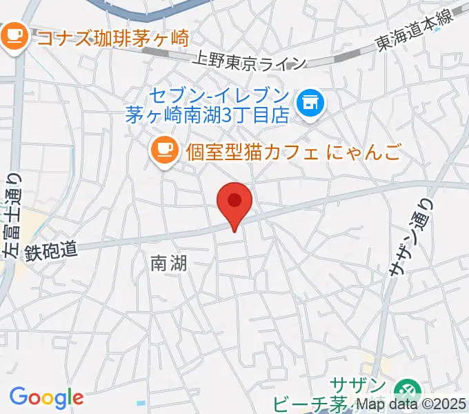 内田音楽教室の地図