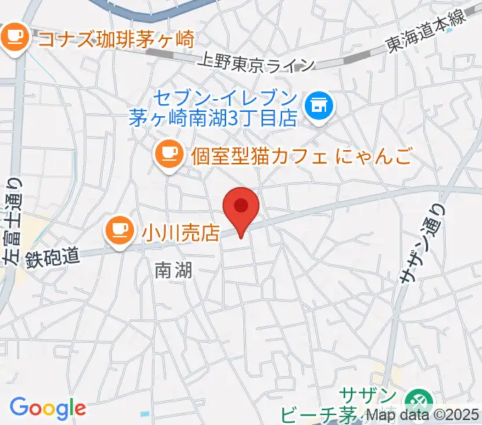 内田音楽教室の地図