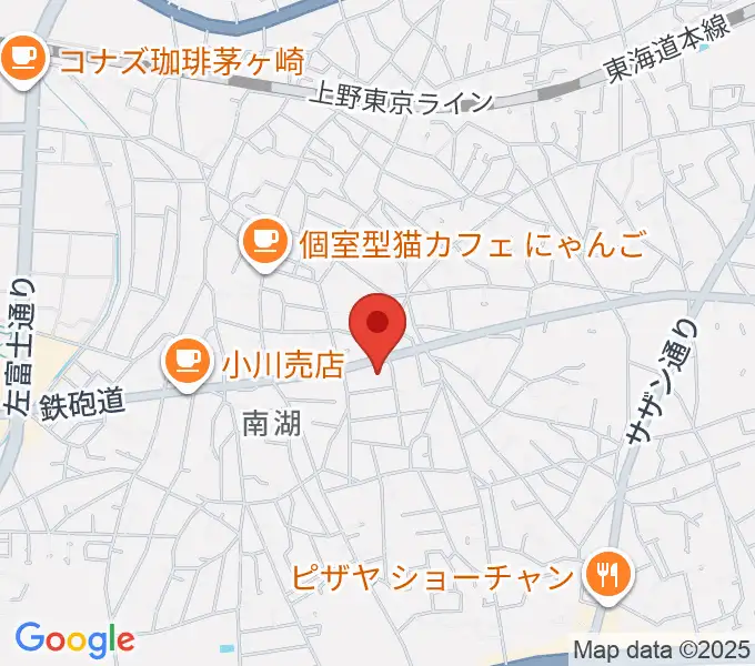 内田音楽教室の地図