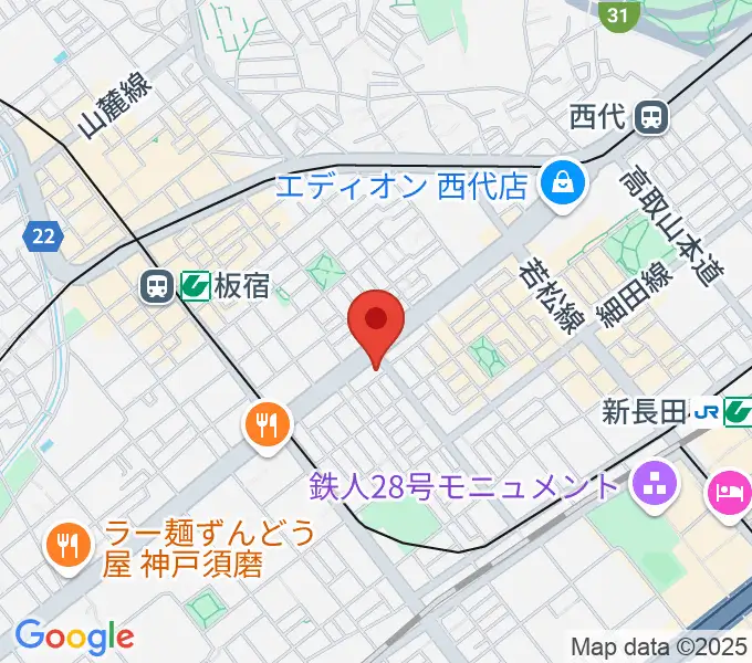 KOBEらぼポルカの地図