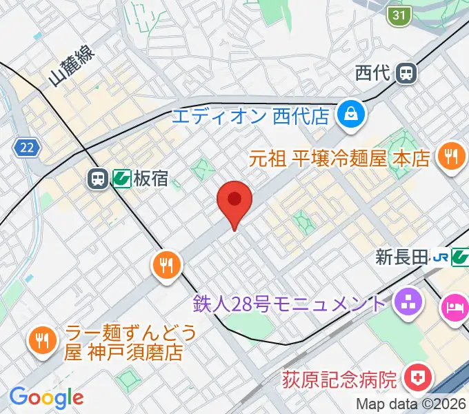 KOBEらぼポルカの地図