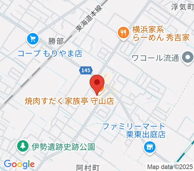 守山ギター道場の地図