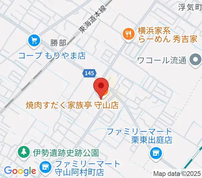 守山ギター道場の地図