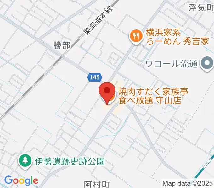 守山ギター道場の地図