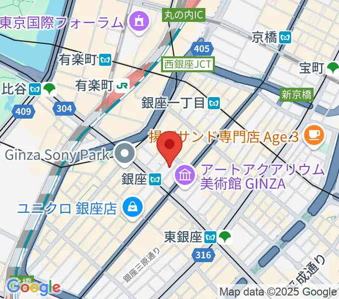 シネスイッチ銀座の地図