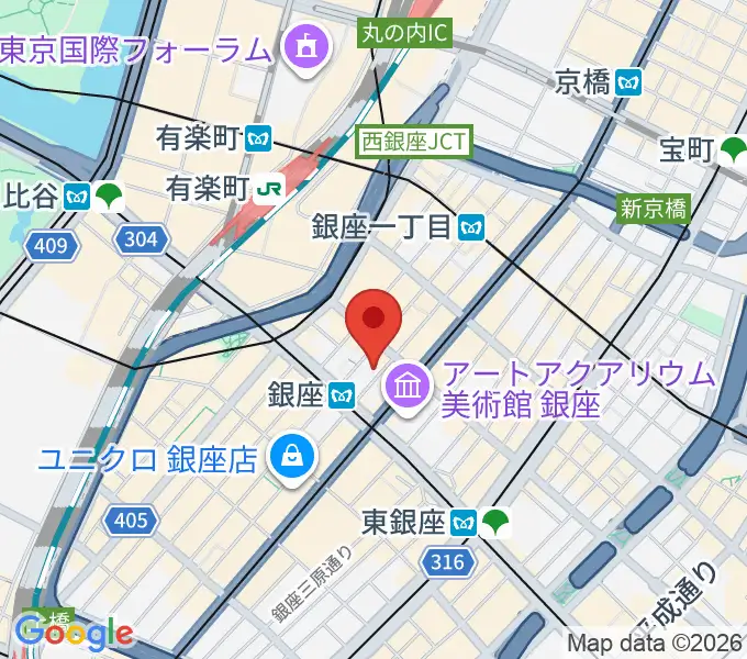 シネスイッチ銀座の地図