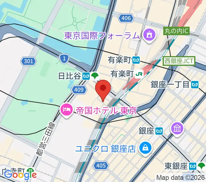 TOHOシネマズシャンテの地図
