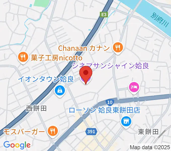 シネマサンシャイン姶良の地図