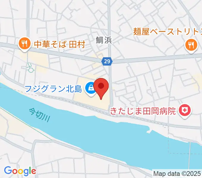 シネマサンシャイン北島の地図