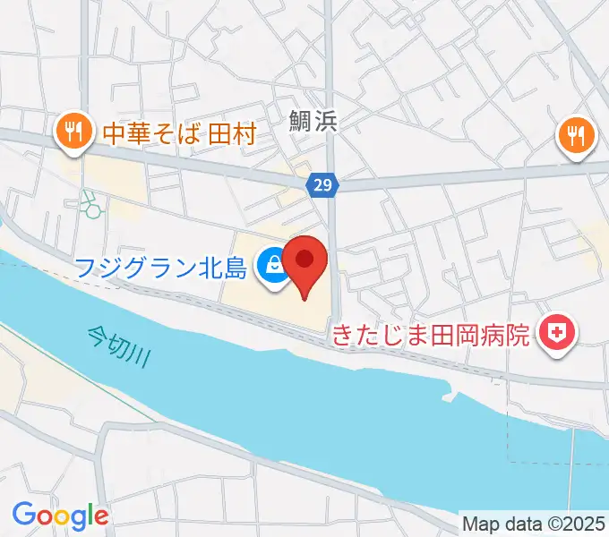 シネマサンシャイン北島の地図