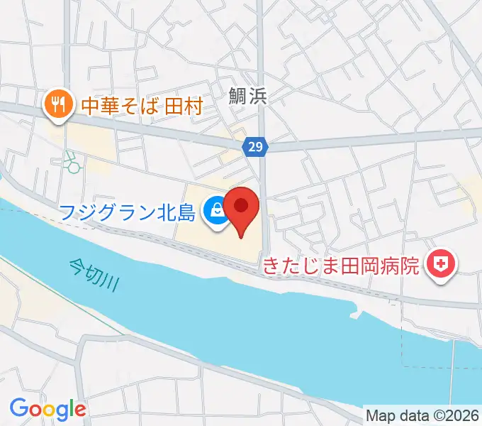 シネマサンシャイン北島の地図