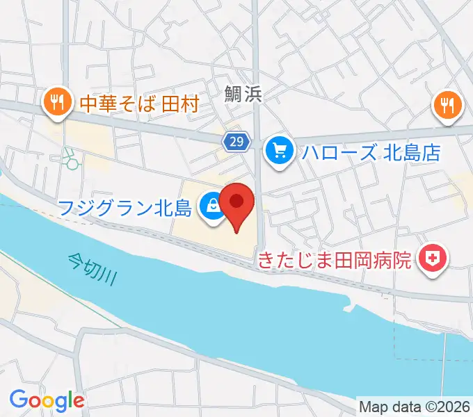 シネマサンシャイン北島の地図