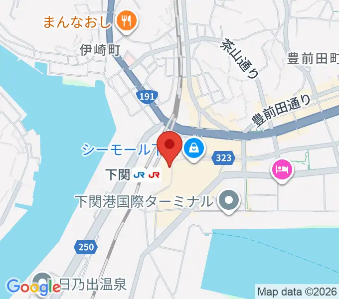 シネマサンシャイン下関の地図