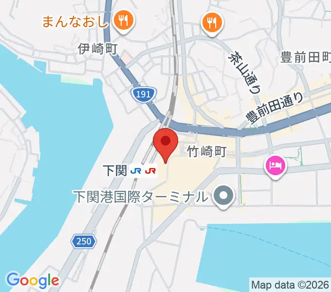 シネマサンシャイン下関の地図