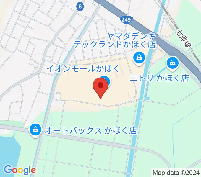 シネマサンシャインかほくの地図