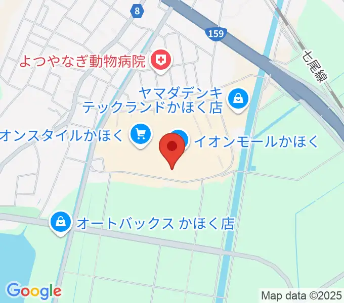 シネマサンシャインかほくの地図
