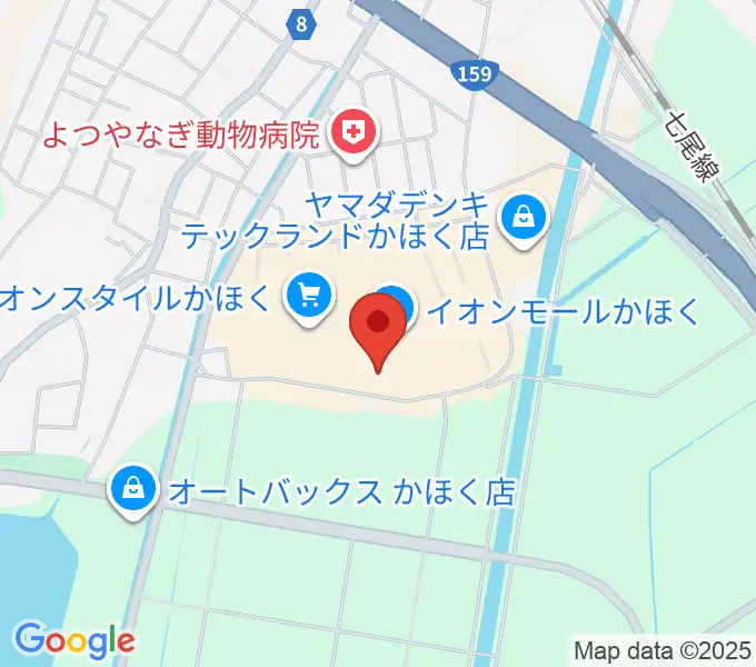 シネマサンシャインかほくの地図
