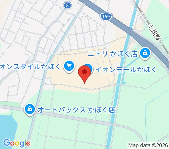 シネマサンシャインかほくの地図