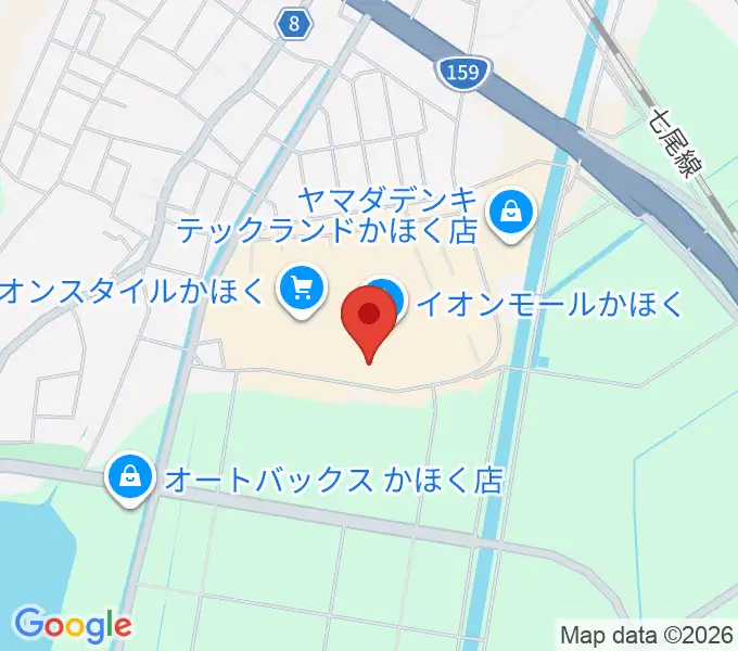シネマサンシャインかほくの地図