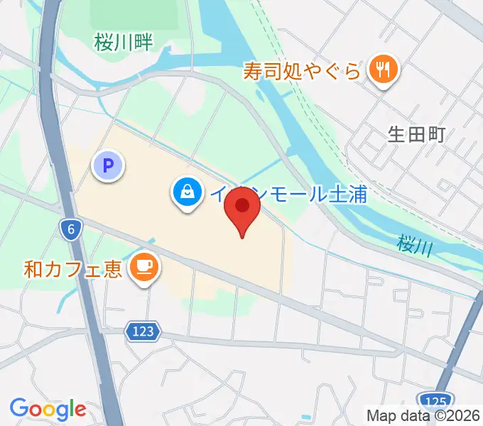 シネマサンシャイン土浦の地図