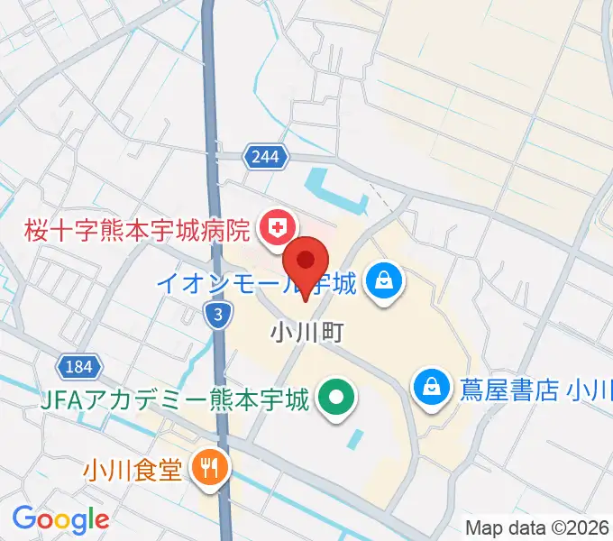 TOHOシネマズ宇城の地図