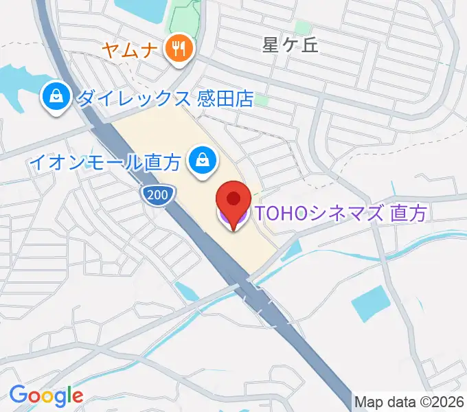 TOHOシネマズ直方の地図