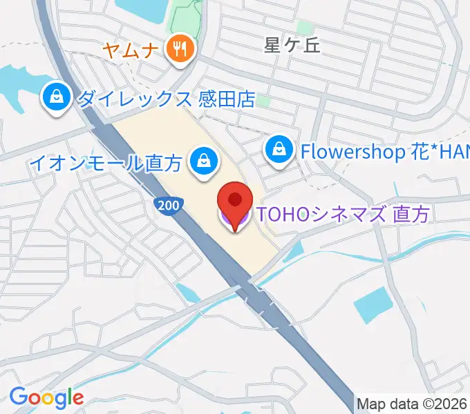 TOHOシネマズ直方の地図