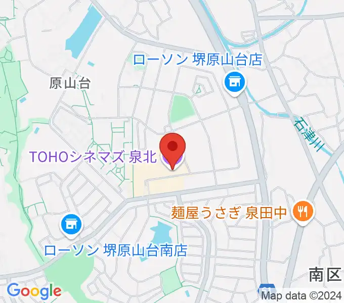 TOHOシネマズ泉北の地図