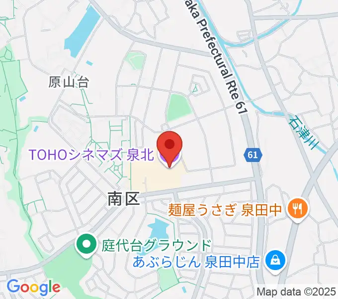 TOHOシネマズ泉北の地図