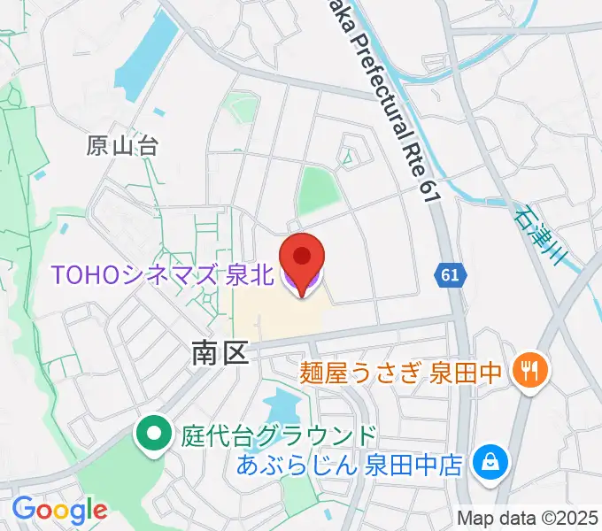 TOHOシネマズ泉北の地図