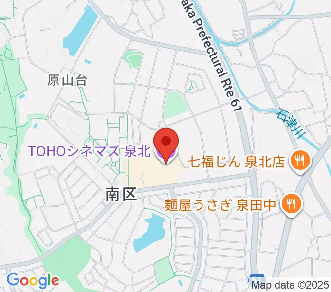 TOHOシネマズ泉北の地図
