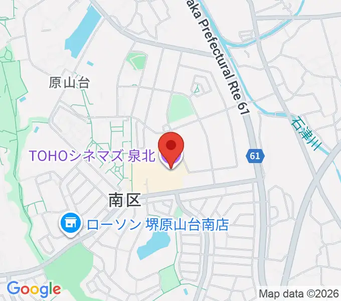 TOHOシネマズ泉北の地図