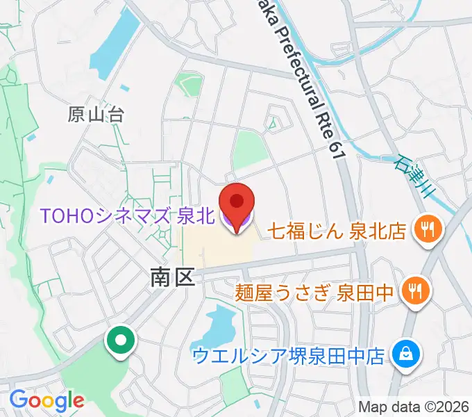 TOHOシネマズ泉北の地図