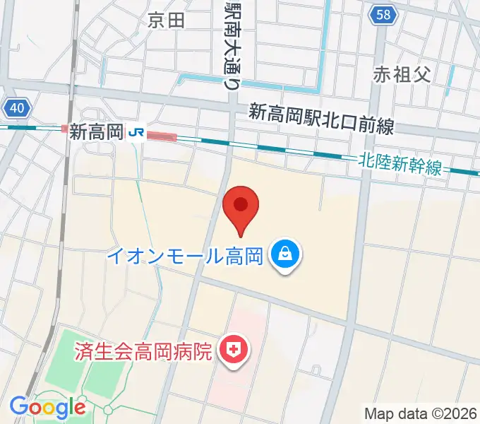 TOHOシネマズ高岡の地図