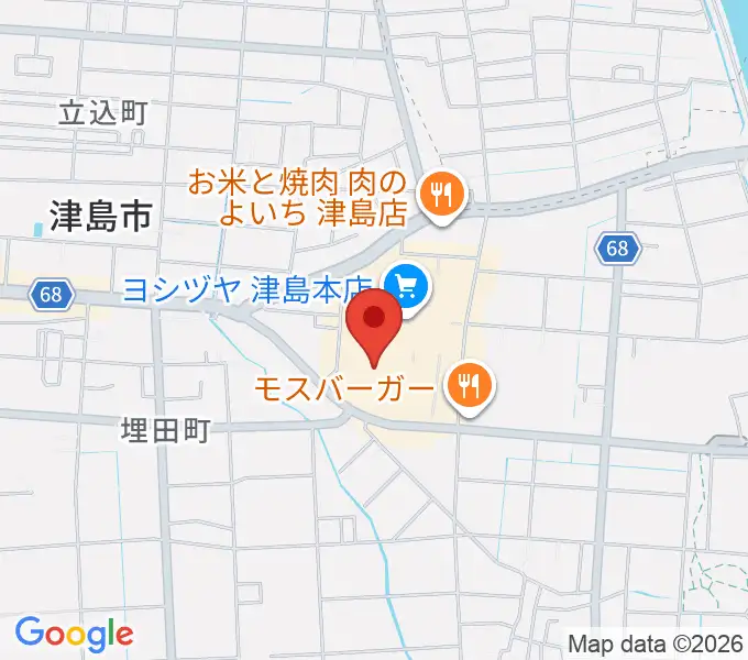 TOHOシネマズ津島の地図