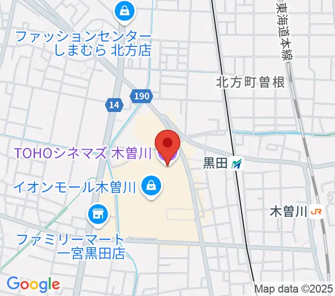 TOHOシネマズ木曽川の地図