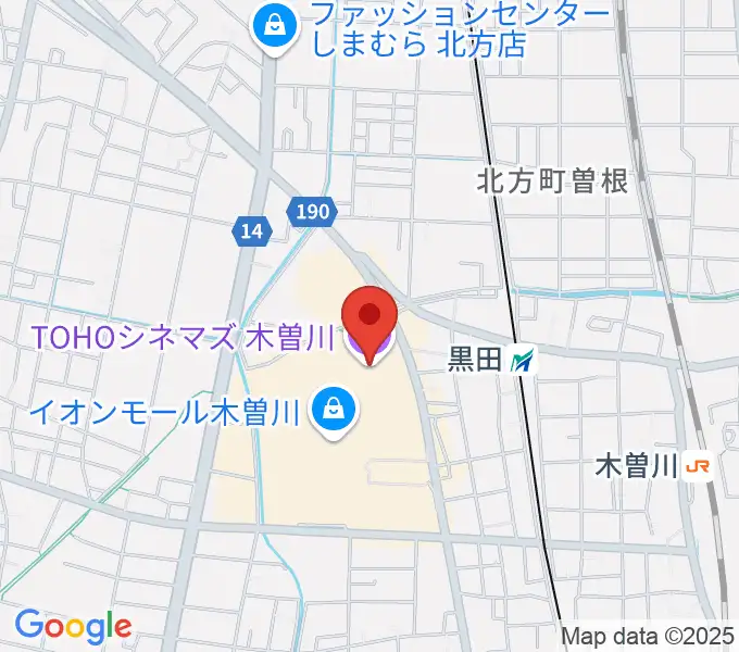 TOHOシネマズ木曽川の地図