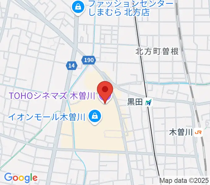 TOHOシネマズ木曽川の地図