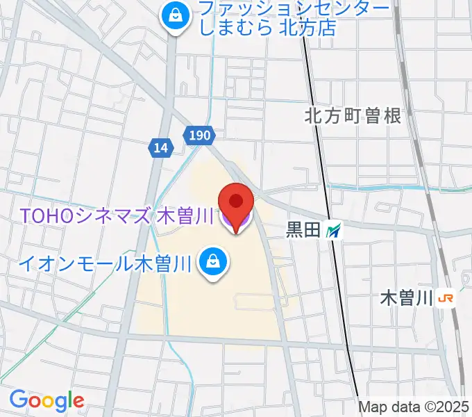 TOHOシネマズ木曽川の地図