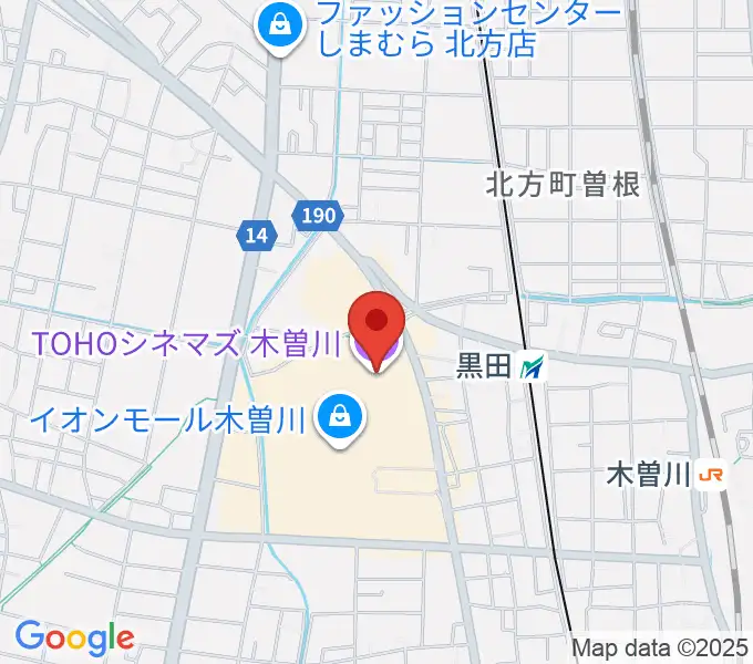 TOHOシネマズ木曽川の地図