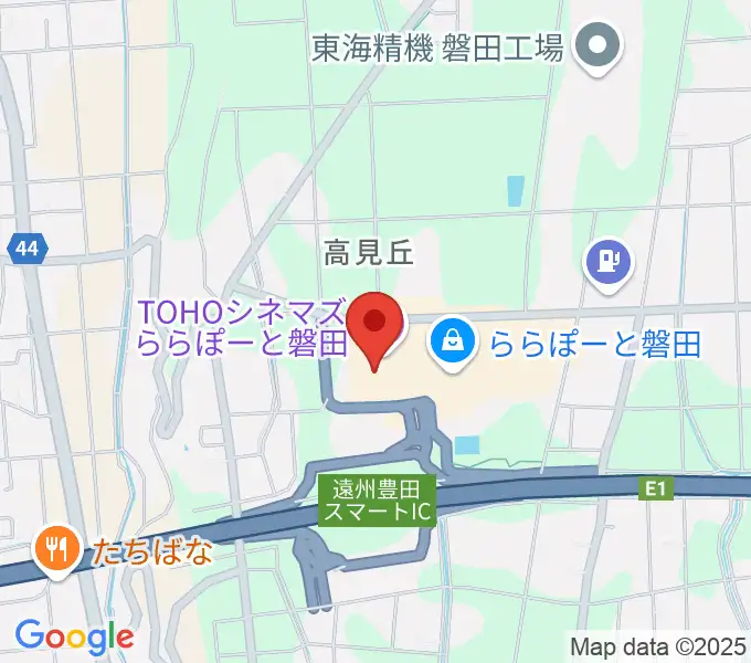 TOHOシネマズららぽーと磐田の地図