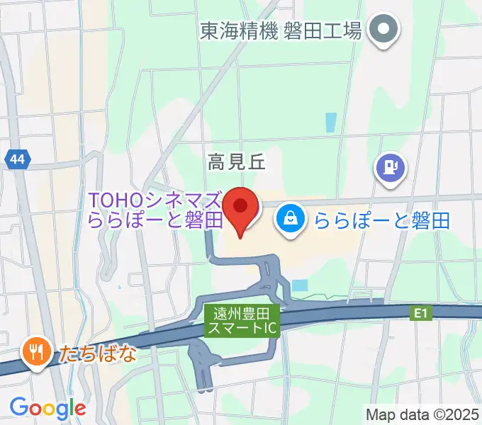 TOHOシネマズららぽーと磐田の地図