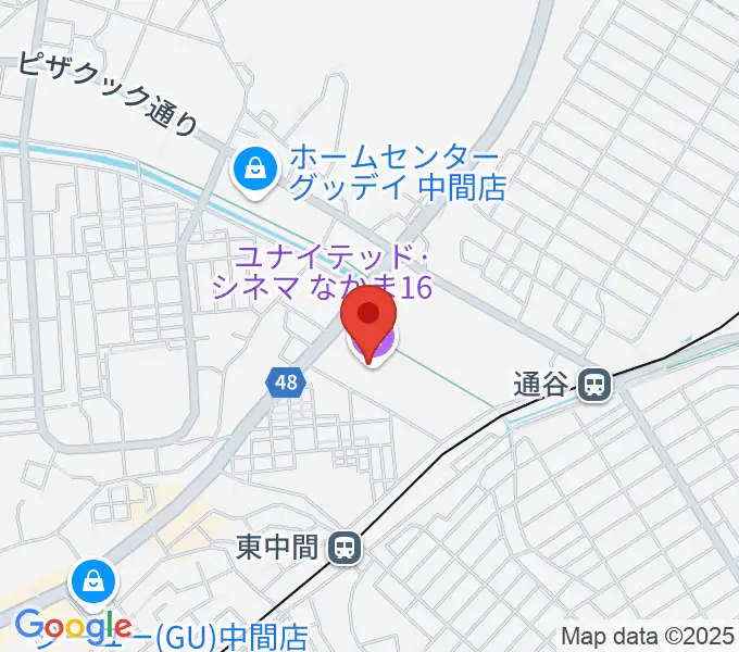 ユナイテッド・シネマなかま16の地図