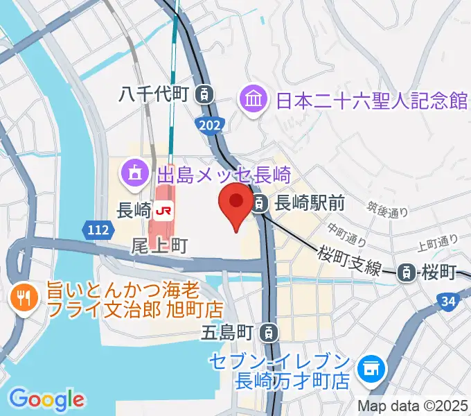 ローソン・ユナイテッドシネマ長崎の地図