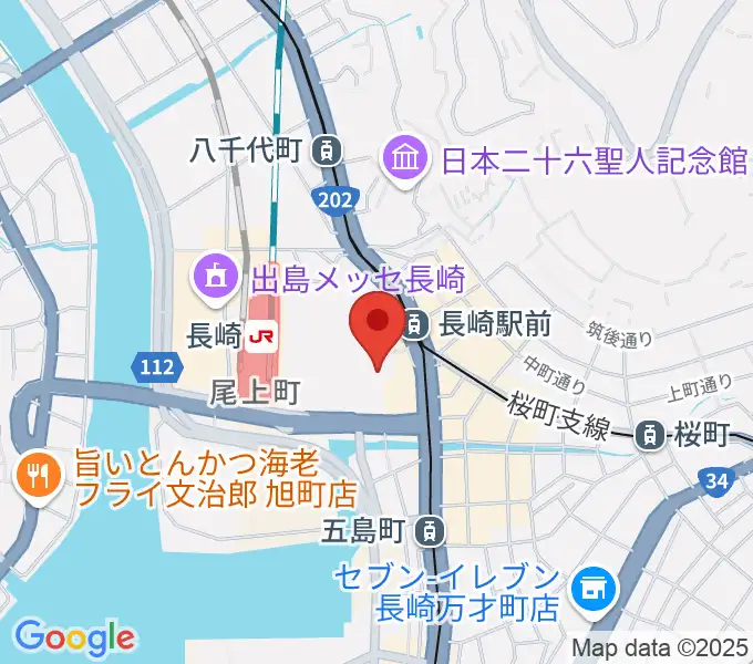 ローソン・ユナイテッドシネマ長崎の地図